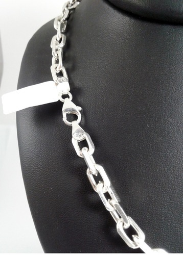 Imagen 3 de 7 de Cadena Plata 925 Forcet Maciza Hombre 7mm 60cm Garantia