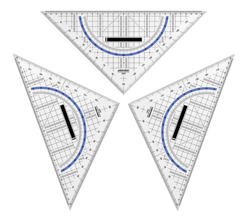 3 Escuadra Técnica Multiuso 325mm Con Manigueta Plantec Regl