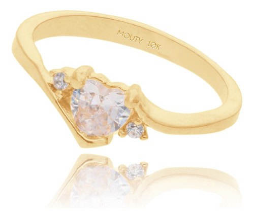 Anillo De Promesa Alice En Oro 10 Kilates Mouty