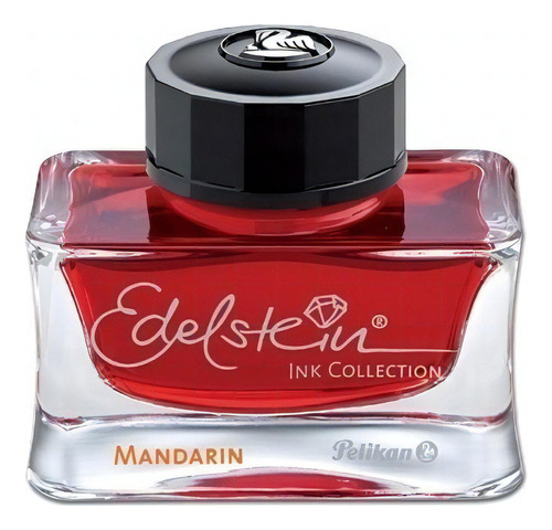 Tinta Para Caneta Tinteiro Edelstein Pelikan Mandarin 50ml Cor Do Exterior Transparente