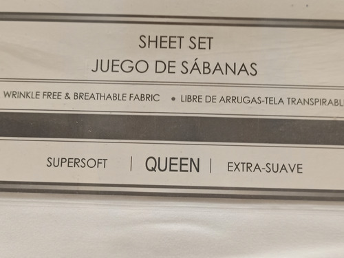 Sábanas Tamaño Queen Blancas/ Juego Sábanas Blanco Cama 