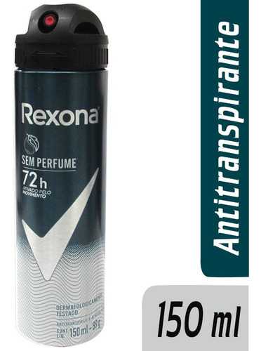 Antitranspirante Em Aerossol Rexona Men Sem Perfume 150 Ml