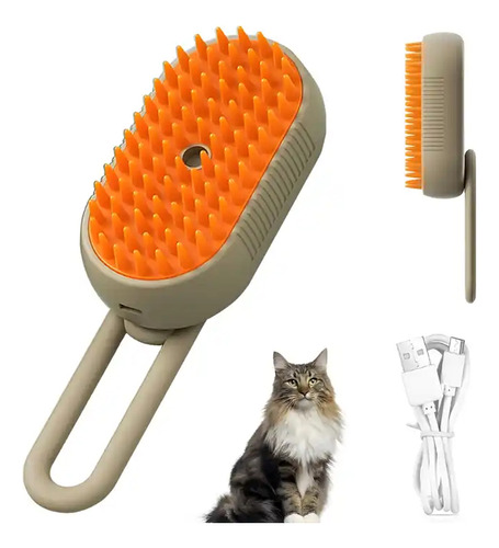 Cepillo Eléctrico Para Gatos, Vaporizador, 3 En 1