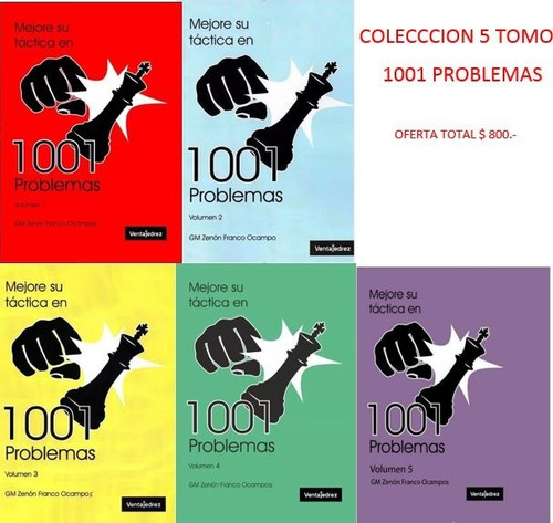 Mejore Su Tactica 1001 Problemas - 5 Libros Oferta Total 