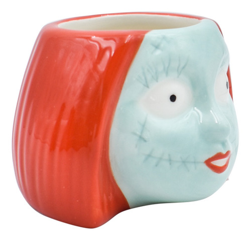 Taza Cerámica 2pz Mod. Jack Y Sally 1778-21 Marca Fun Kids® Color Multicolor