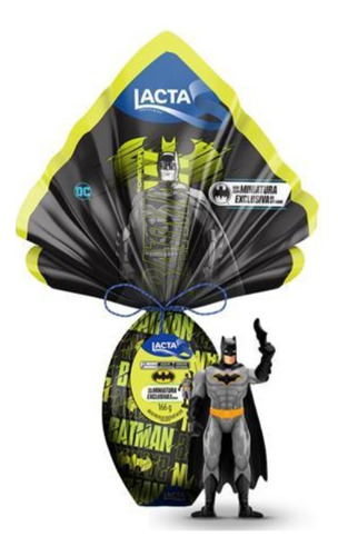 Ovo De Páscoa Batman 166g - Lacta Ganhe Um Boneco Batman