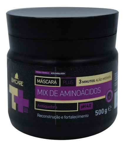 Máscara Para Cabelo Barrominas Mix De Aminoácidos 500g