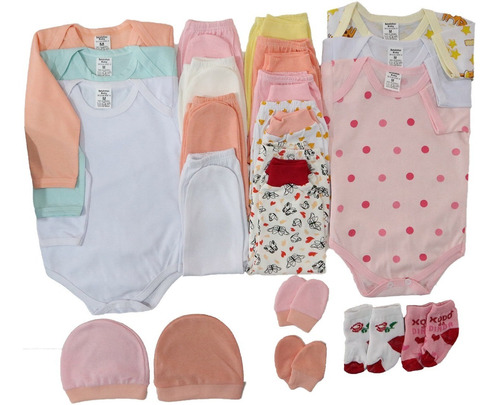 Kit 21 Peças Roupa De Bebê Saida Maternida Menino E Menina