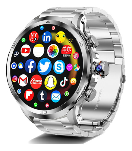 Reloj Inteligente Para Hombre Videollamada Contestar/hacer Llamada Nfc H19 Smart Watch Con Cámara