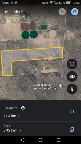 Venta Campo Mendoza (las Catitas) Apto Para Permisos De Agua, Sobre Asfalto