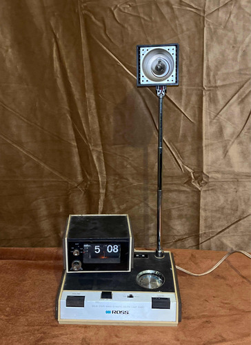 Radio Reloj Lampara Antiguo