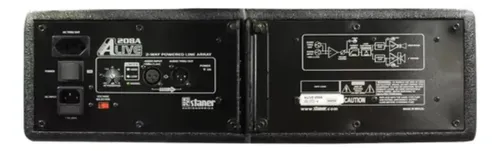 Caixa Acústica Line Staner Alive 208a Preta | MercadoLivre
