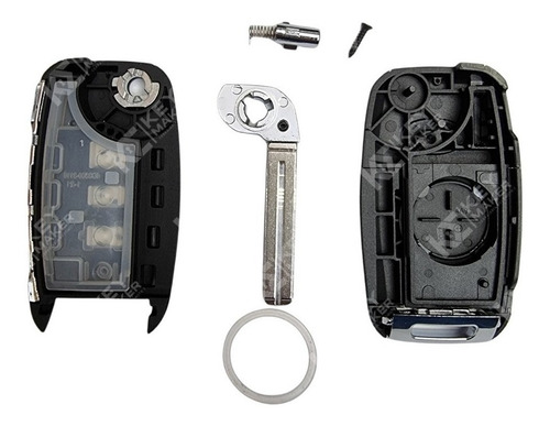 Imagen 3 de 3 de Carcasa De Llave Kia New Cerato Sorento Carens 3 Botones