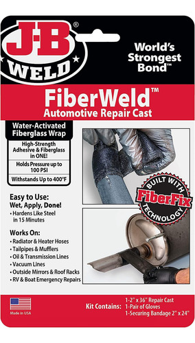 J-b Weld Fiberweld 2 X 36 Repair Automoitve De Reparación, N
