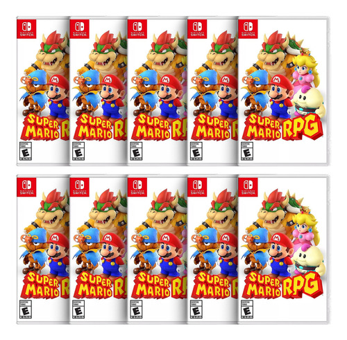 Combo Com 10 Super Mario Rpg Switch Midia Fisica
