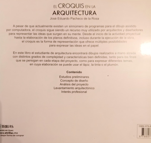 El Croquis En La Arquitectura Editorial Trillas
