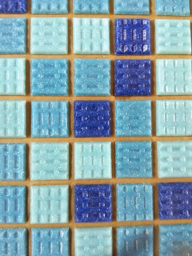 Mosaico Vitreo Piscina Azul Mixto Combinado 2,5x2,5