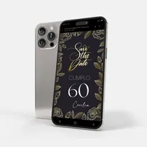 Comprar Invitación Digital Interactiva Cumpleaños Adulto Glow