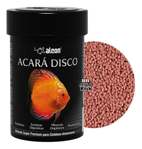 Ração Alcon Acará Disco Para Peixes Disco Acará Bandeira 43g