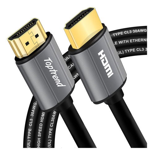 Toptrend Cable Hdmi 4k De 3 Pies, Cl3 De 18 Gpbs De Alta Vel