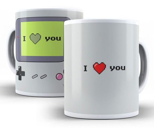 Caneca I Love You Game Boy