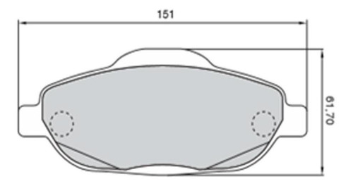 Imagen 2 de 5 de Pastilla De Freno Delantera Peugeot 308 408 C4 Bosch