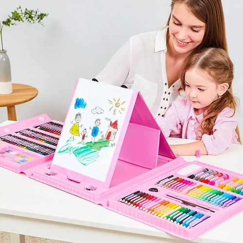 Juego De Herramientas De Pintura De 208 Piezas Para Dibujar