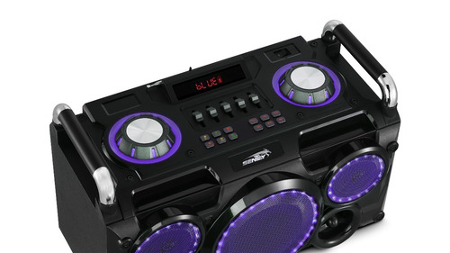 Parlante Sentey Gang Punk 5000w Wireless Bt Fm Rgb Karaoke