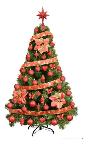 Árbol Navidad Canadian Luxe 1,50 C Kit 48 Pza Sheshu Navidad