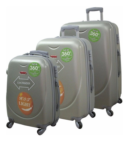Valija Rigida Set 3 Unidades (azul)