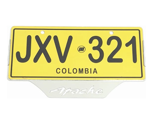 Apache 160 4v Lujos Portaplaca Apache 160 4v