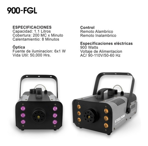 Camara De Humo Steelpro Led Rgb + Protect-4000 Liquido Sani