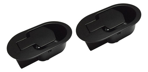 2x Sofá Reclinable / Silla De Liberación Ovalada Negro