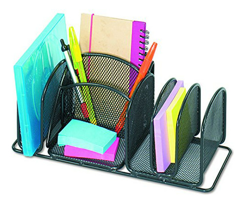 Safco 3251bl Productos Onyx Malla Deluxe Organizador De Escr