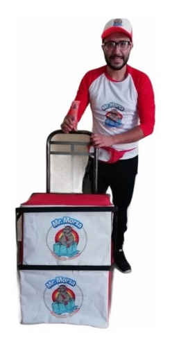 Carrito Diablo Vender Congeladas Paletas Tacos 2 Hieleras