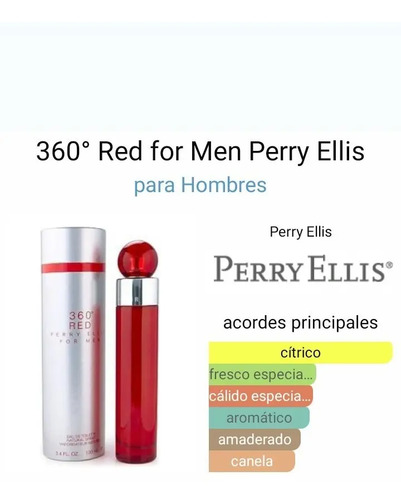 Perfume Hombre 360 Red Perry Ellis Edt 200 Ml | MercadoLibre