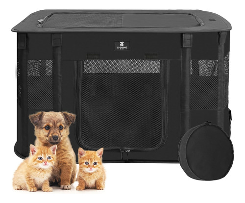 Corralito Portátil De Perro Plegable 017-black-s X-zone Pet