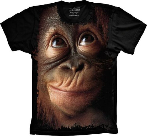 Camiseta Plus Size Macaco - Animais