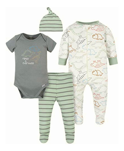 Gerber Sleep 'n Play, Onesies, Pantalón Y Gorra Para Bebé