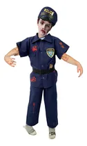 Comprar Disfraz De Policia Zombie - Disfraces Para Niñas Y Niños Zombis - Vestuario Calavera Halloween Cosplay Día De Muertos - Traje Zombi Policía Esqueletos