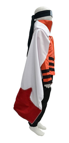 Imagem 3 de 6 de Fantasia Naruto Hokage Capa Cosplay Infantil