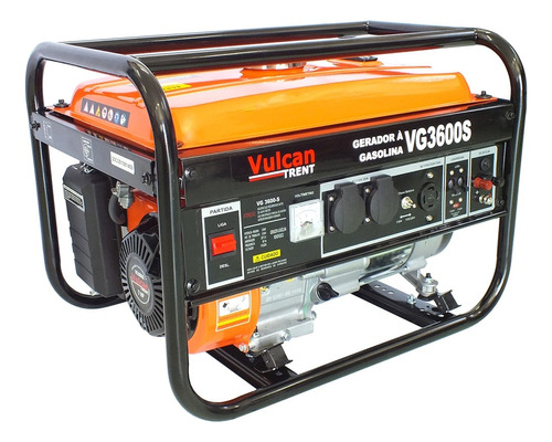 Gerador De Energia A Gasolina 3.6kva Manual Bivolt Vulcan 