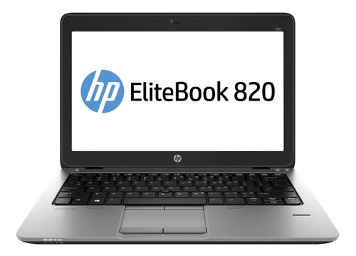 Notebook HP EliteBook 820 G1 preta e prata 12.5", Intel Core i5 4300U  8GB de RAM 240GB SSD, Intel HD Graphics 4400 1366x768px Windows 10 Home