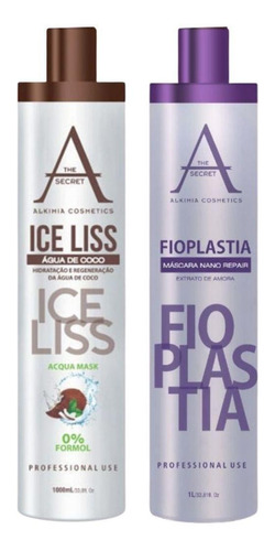 Kit Progressiva Alkimia Fioplastia + Ice Liss 2x1 Litro