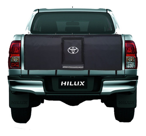 Imagen 3 de 8 de Protector Compuerta Trasera Hilux 2016 2017 2018 2019 Camara Estampada Ideal Bicicletas Cw