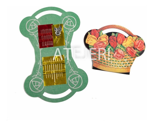 Imagen 7 de 7 de Set Aguja Canasta Grande Por 19 Agujas + Enhebrador