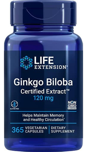 Extracto Certificado De Life Extension Ginkgo Biloba -     