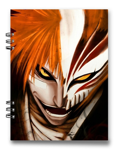 Imagen 8 de 8 de Cuaderno Anime Bleach 15x20 Cms Media Carta 100 Hojas