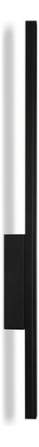 Arandela Traço Frame Linear Reta Led 6w 50cm 6000k Estrutura Preto 110v/220v