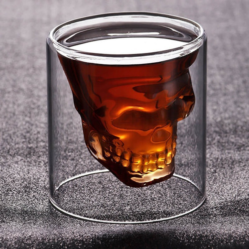 Copas De Cristal Calavera Halloween Vasos Vino Tequila 25 Ml